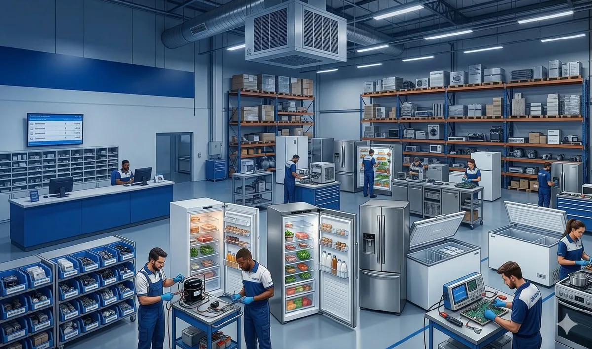 Técnicos KazaPro trabalhando