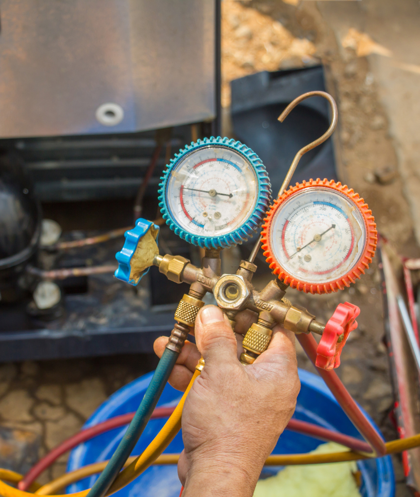 Teste de pressão com manômetros — KazaPro